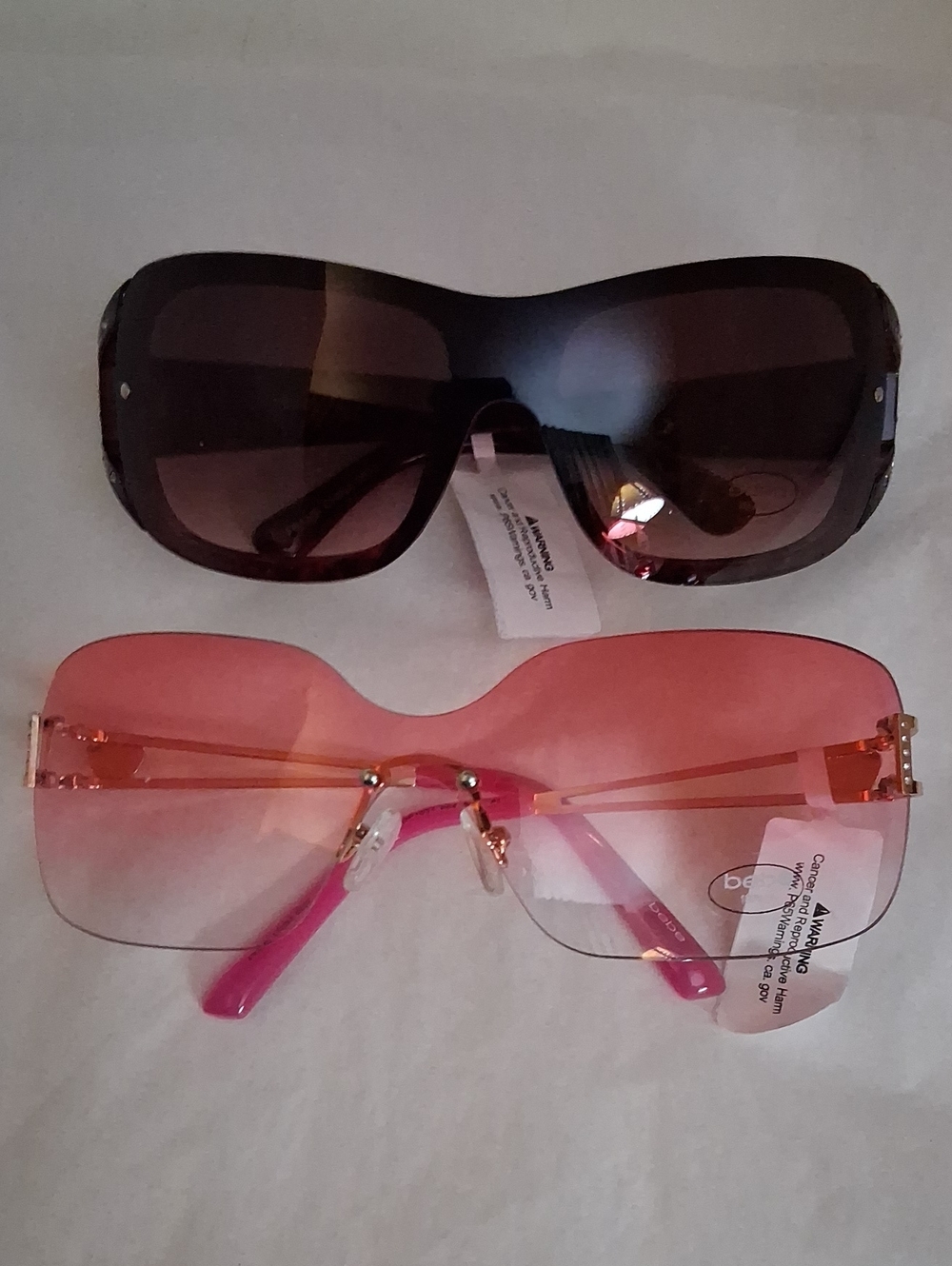 BEBE 🕶 Sunglasses 2 Pair Pink Gold 1031 & 1016 NEW NWT